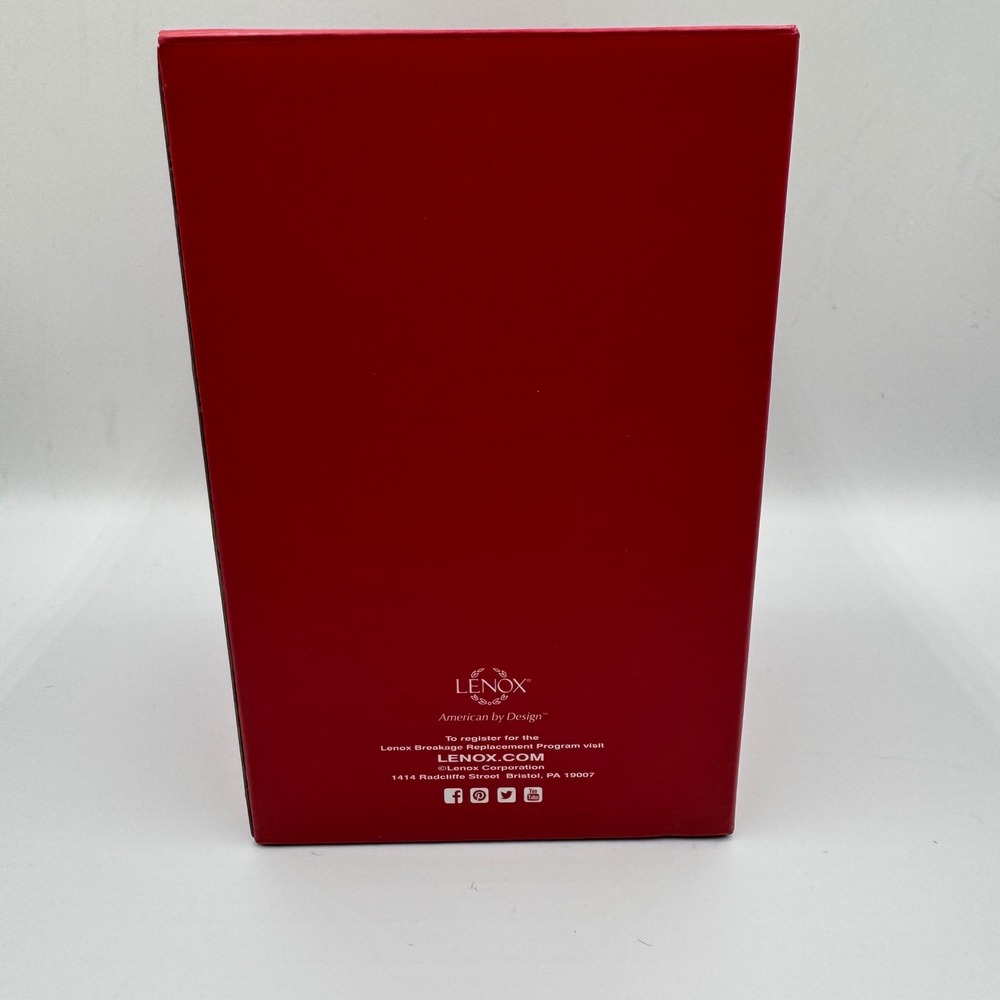 Lenox Angel Bell Ornament Ivory Holly Berry Porcelain Christmas Decor in Box - Picture 7 of 8